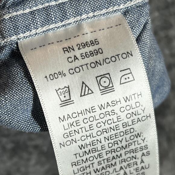 Pendleton Shirt Mens Large Blue Warren Short Sleeve Button Up Casual Cotton - Picture 4 of 7